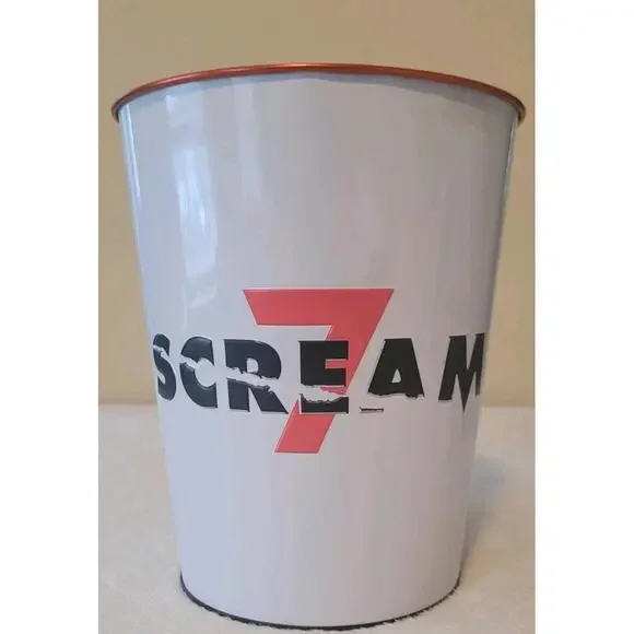 Scream 7 Ghostface Collectable Popcorn Lite Up Bucket 2 Cups With Popcorn Tin - Picture 6 of 9
